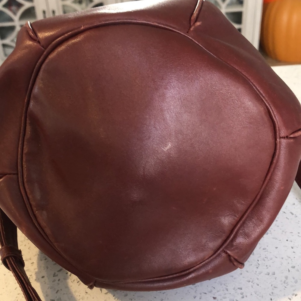 Vintage Cartier Leather draw string shoulder purse - Picture 3 of 16